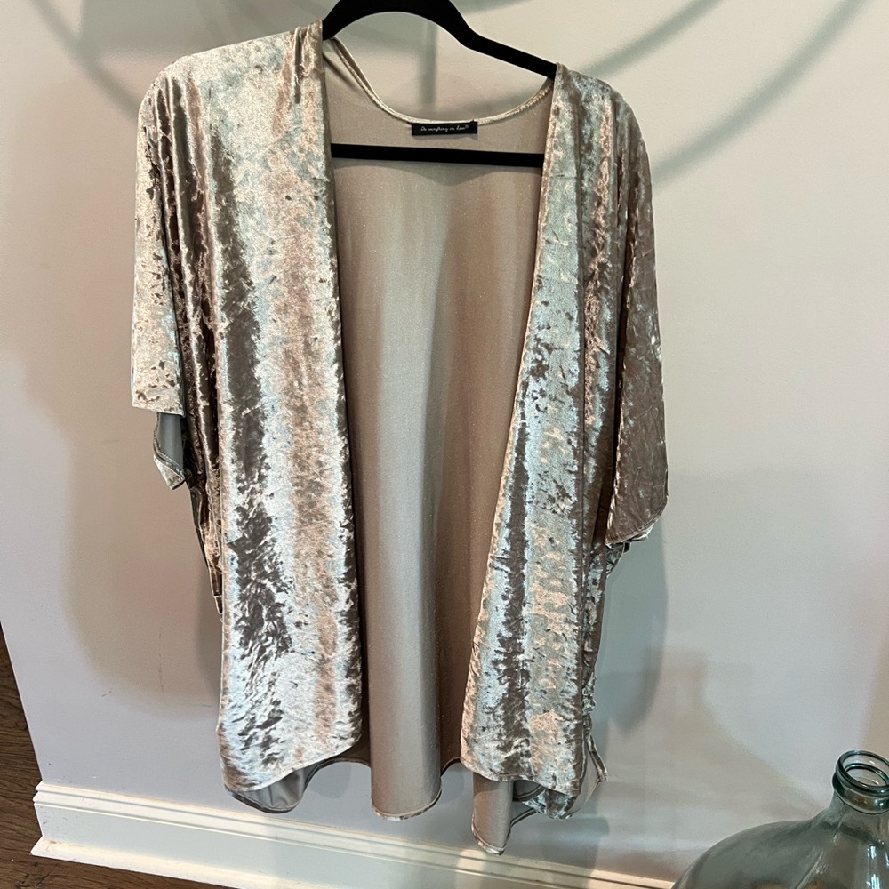 Velvet cardigan